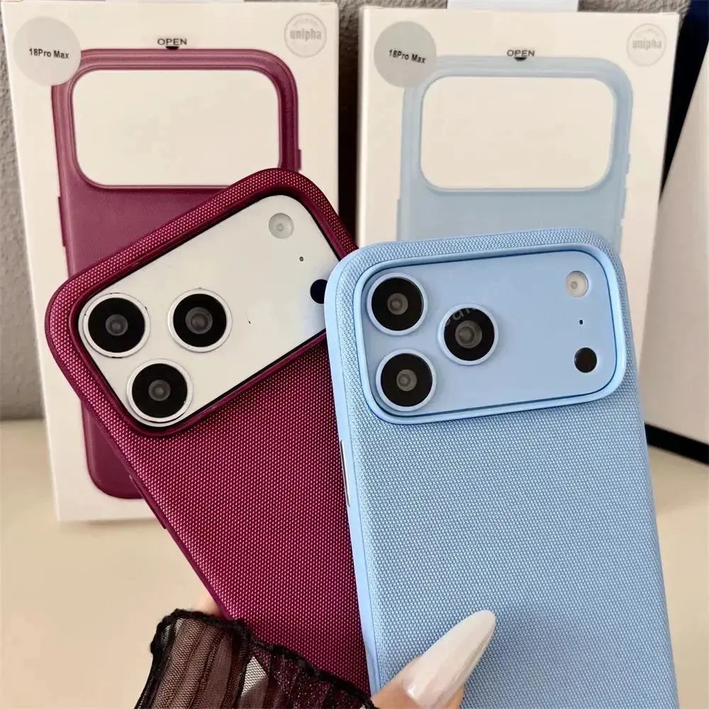 Funda MagSafe de piel sintética para iPhone 17/18 Pro Max