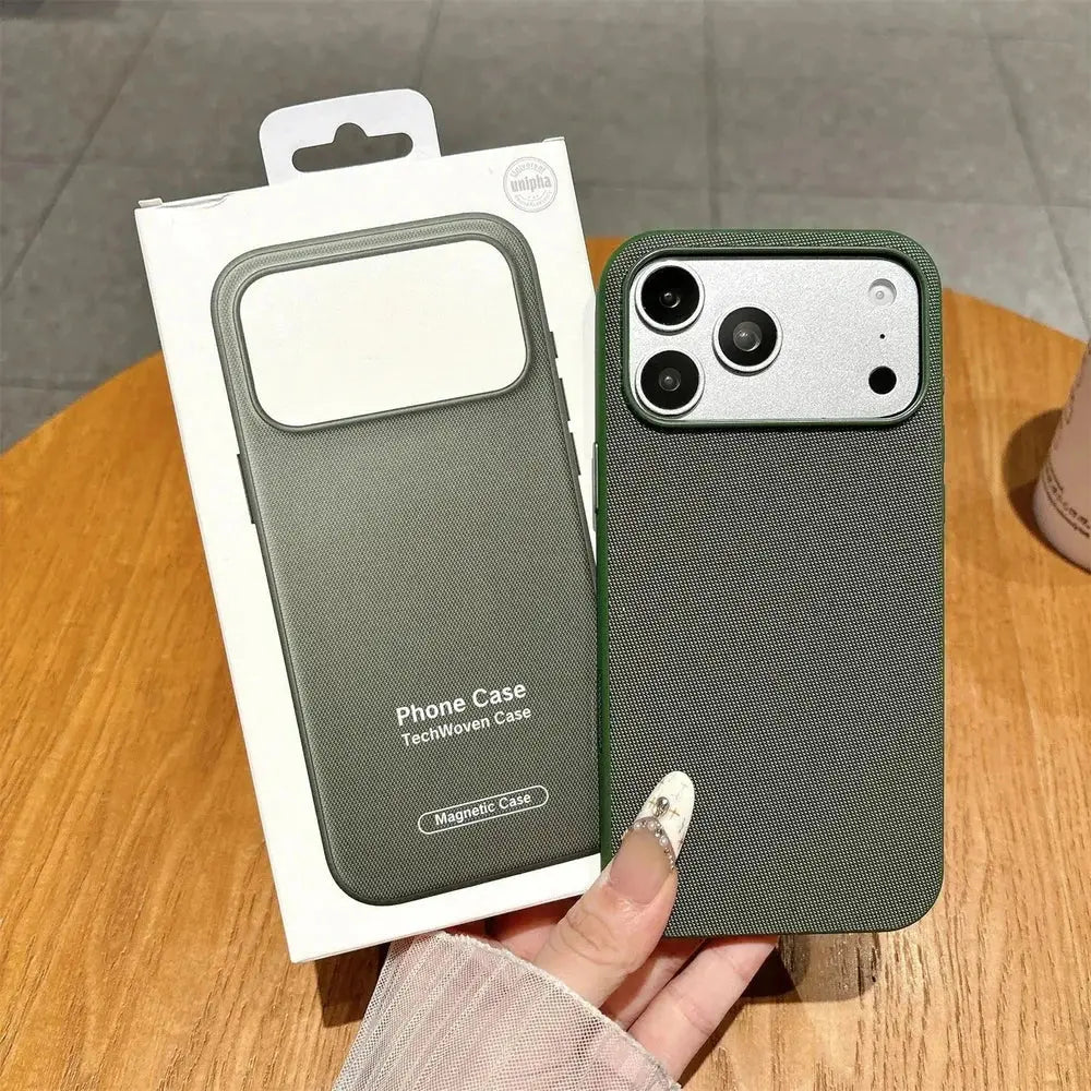 Funda MagSafe de piel sintética para iPhone 17/18 Pro Max
