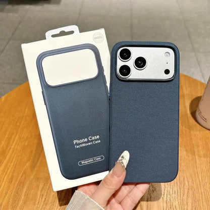 Funda MagSafe de piel sintética para iPhone 17/18 Pro Max