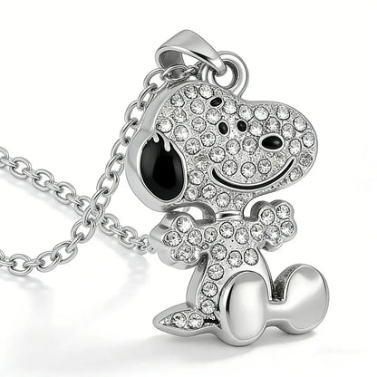 Collar colgante Snoopy circonita completo unisex