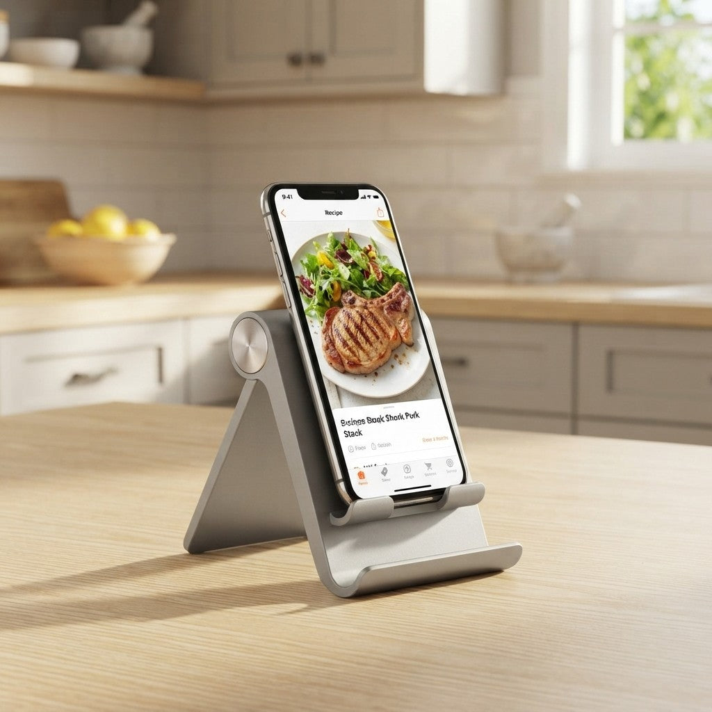 Soporte ajustable para teléfono, portátil y plegable.